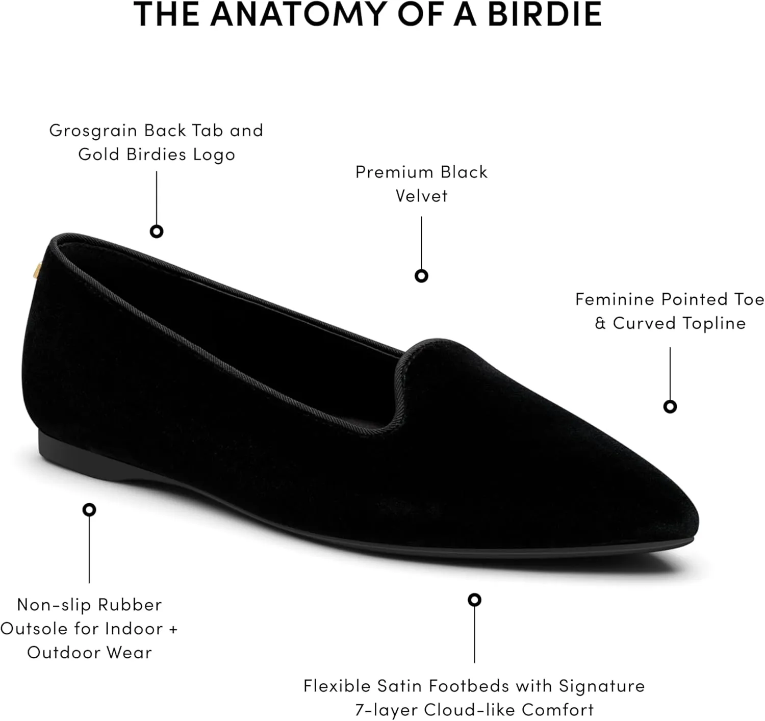 Birdies Women's Shoes, Flats for Women, Slip-On Comfortable Casual Dressy Shoes