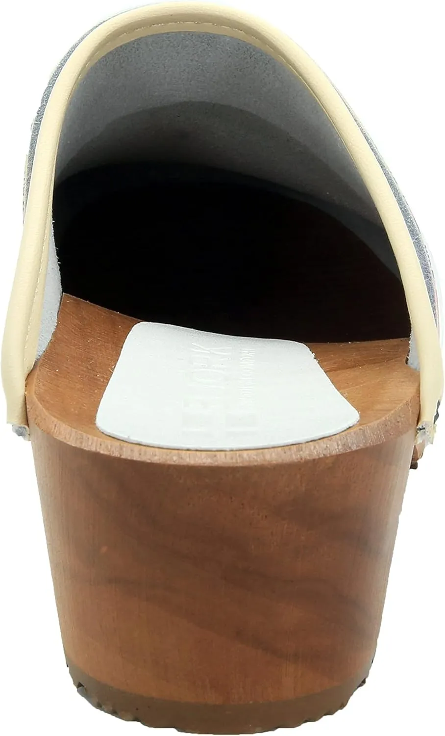 Bjork Maja Wood Open Back Leather Clogs