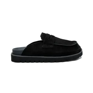 Black Suede Chunky Clog
