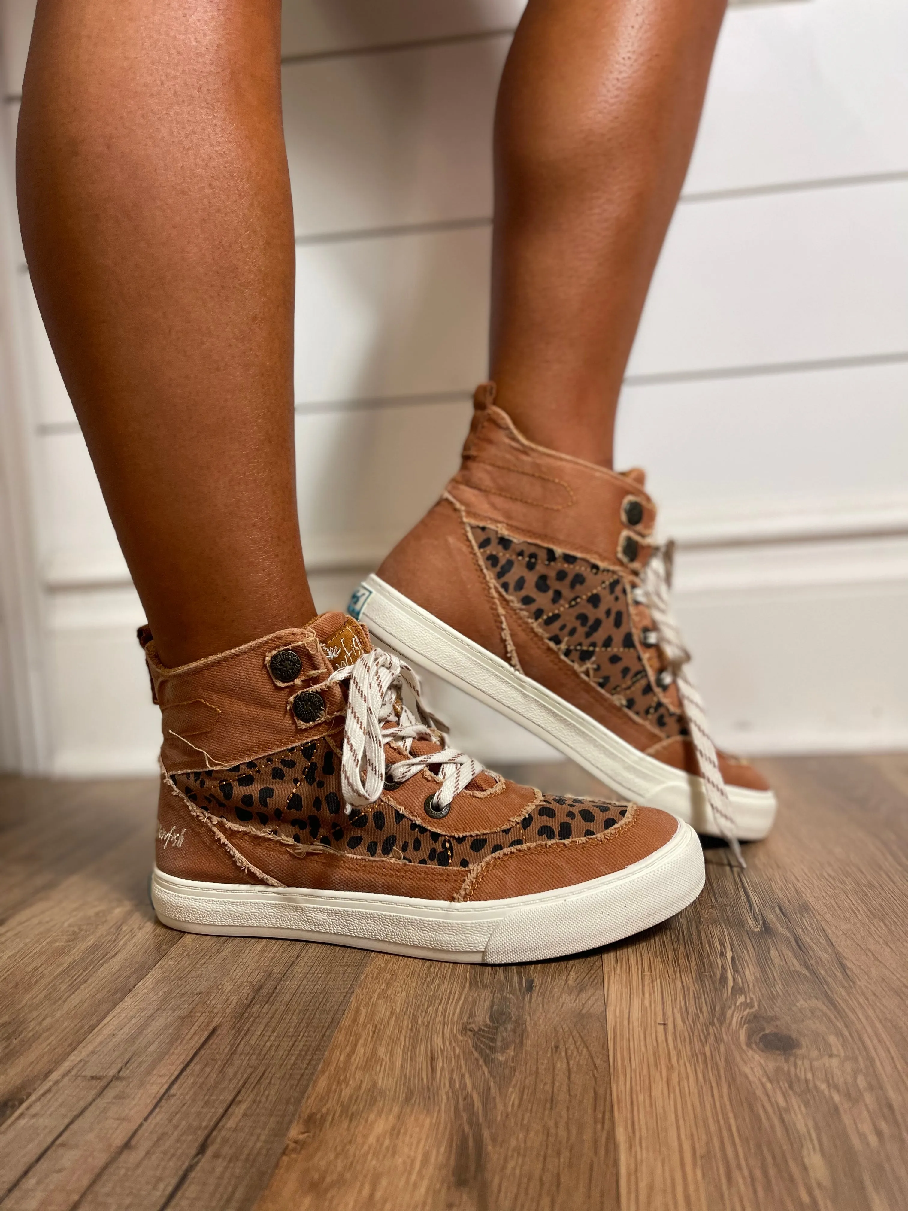 Blowfish Desert Caramel & Spot Upland High Top Sneaker