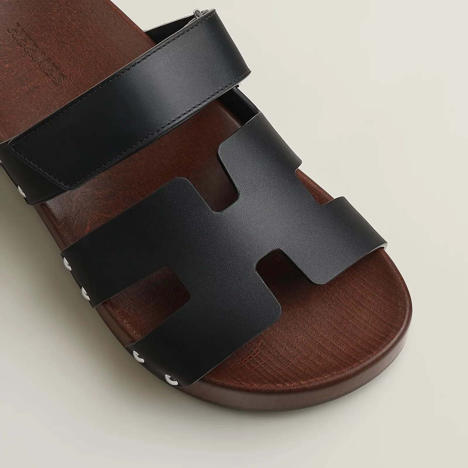 BNIB HERMÈS Kos Veau Women's Clog Noir - Size 38
