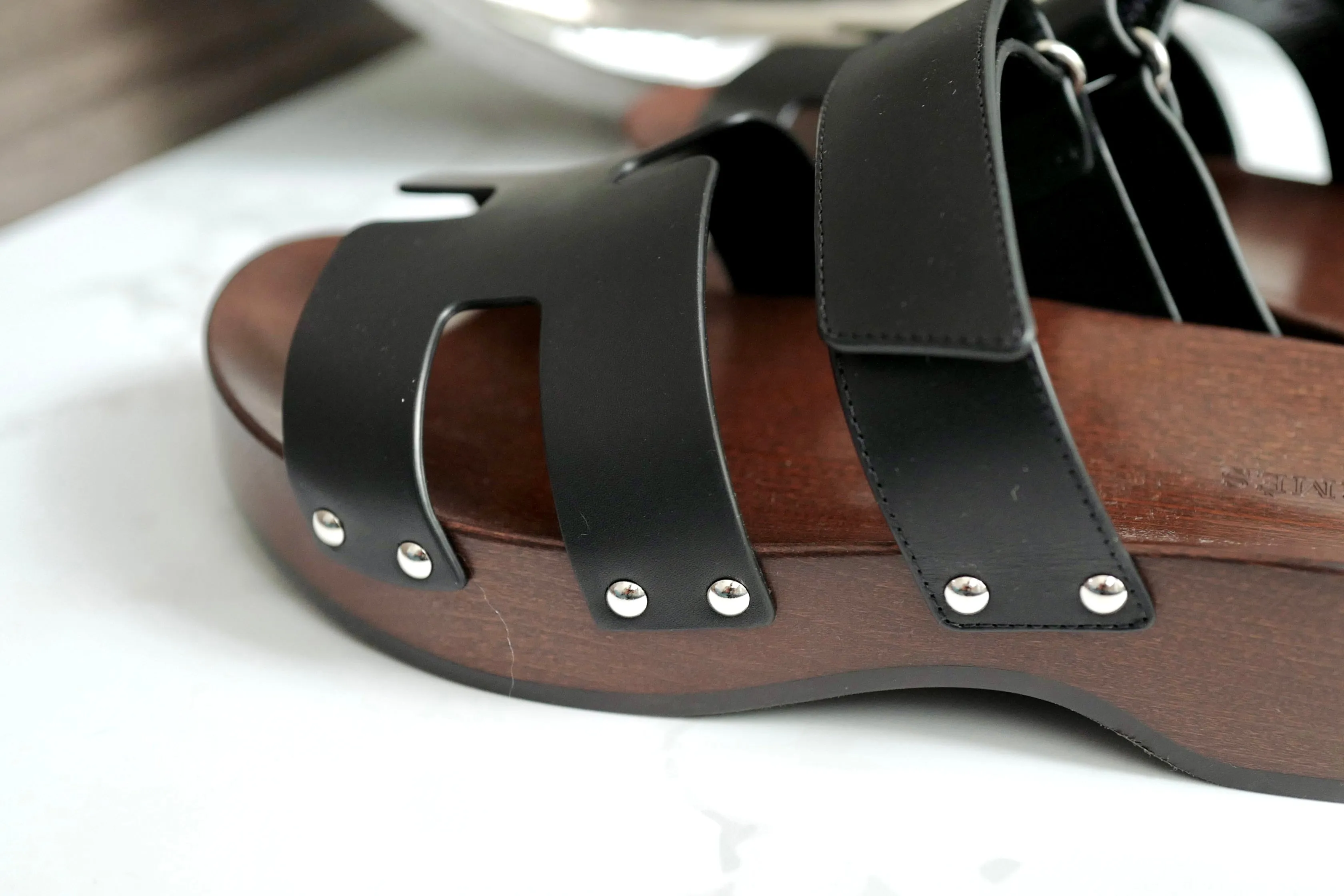 BNIB HERMÈS Kos Veau Women's Clog Noir - Size 38