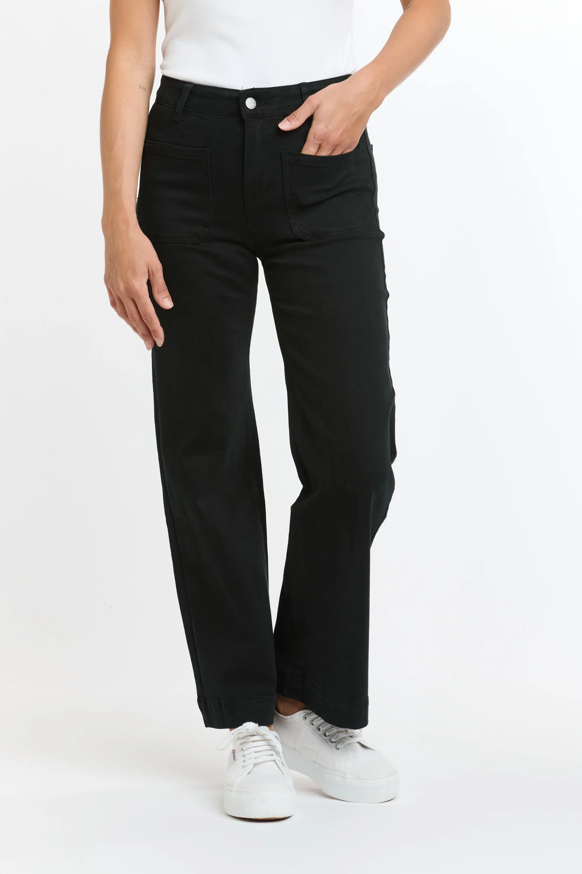 Bobbi 7/8th Jean- Black