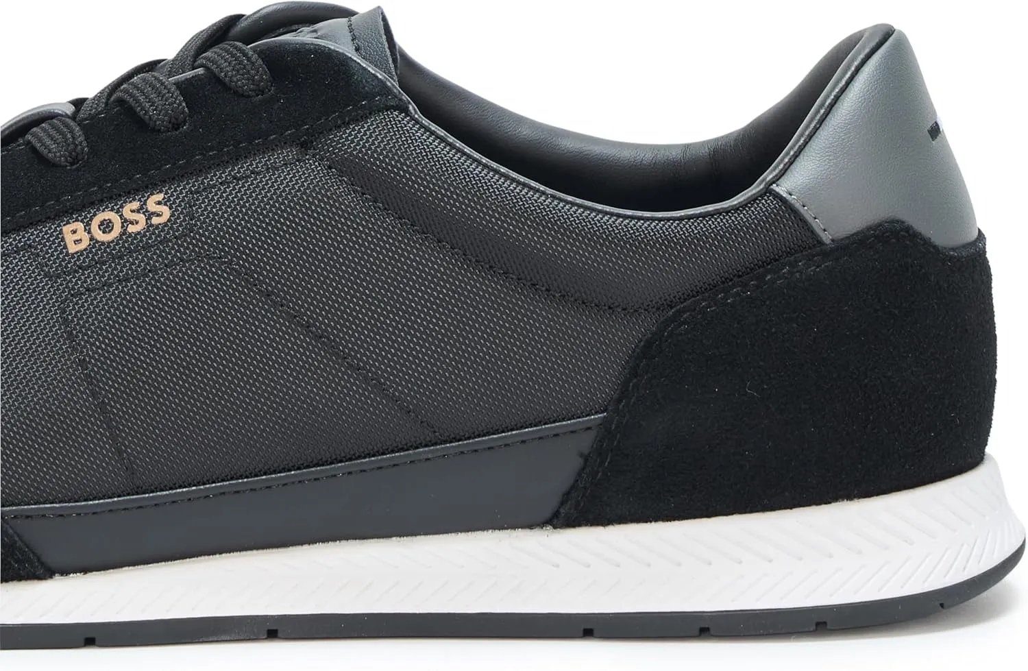 BOSS Men's Titanium Low Profile Leather Sneaker