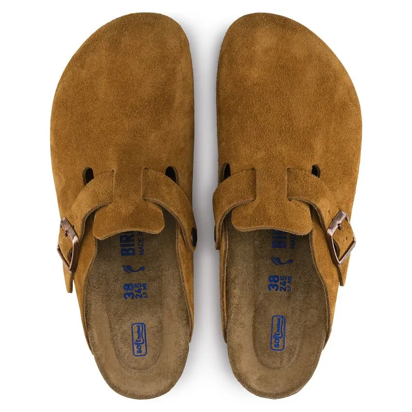 BOSTON SOFT FOOTBED MINK SUEDE