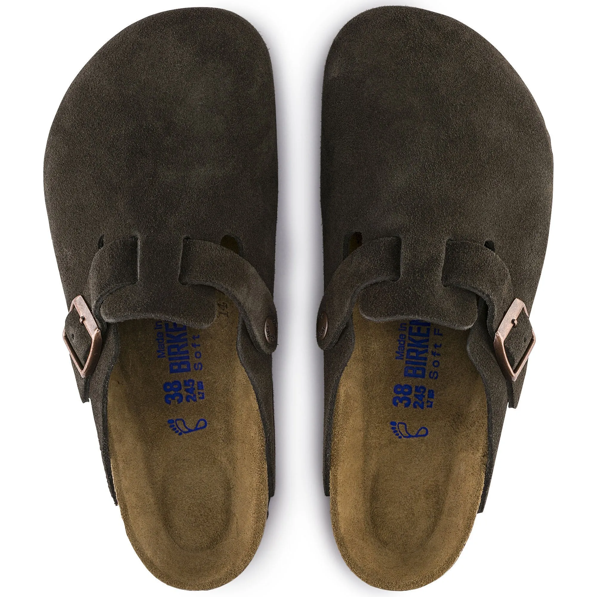 BOSTON SOFT FOOTBED SUEDE LEATHER - MOCHA