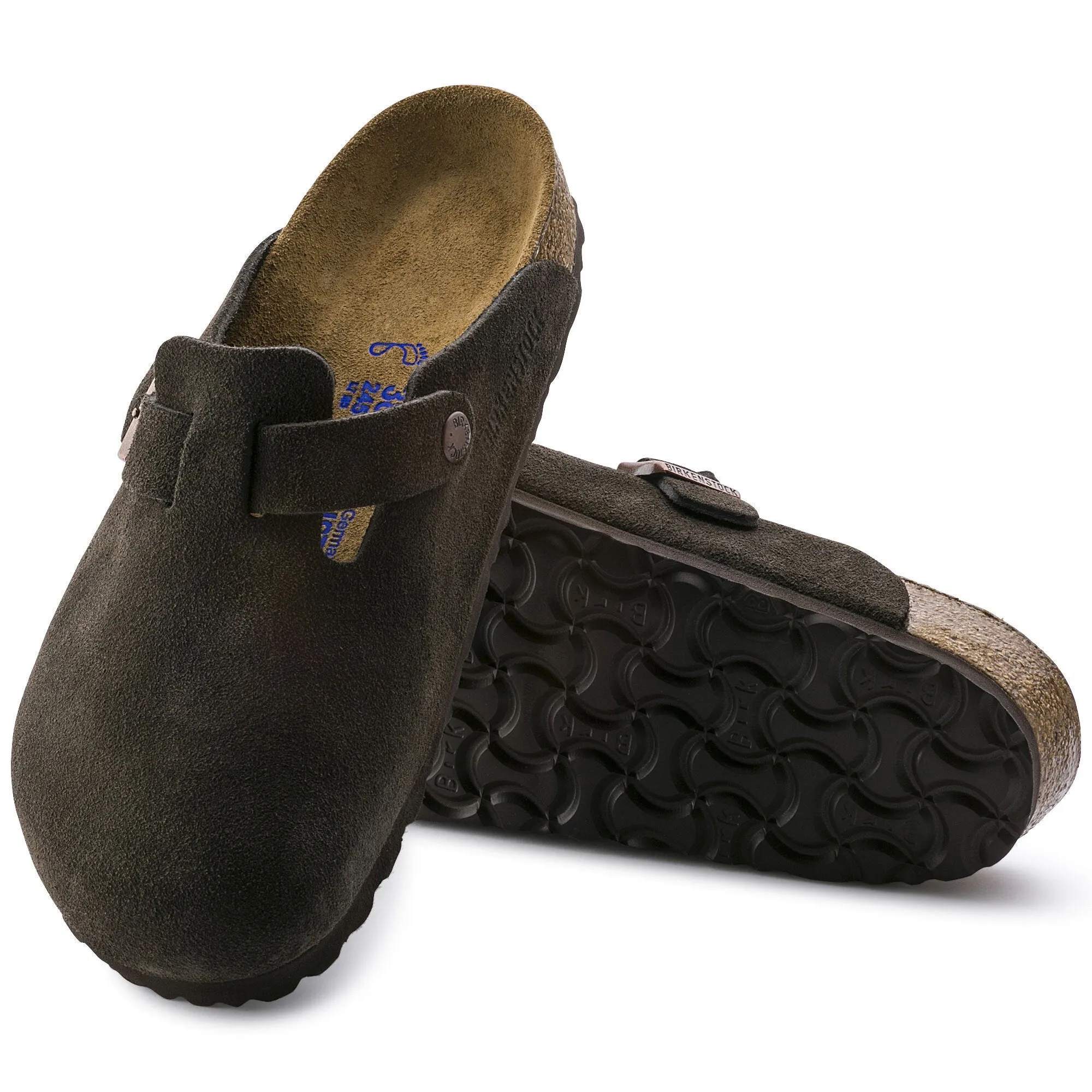 BOSTON SOFT FOOTBED SUEDE LEATHER - MOCHA