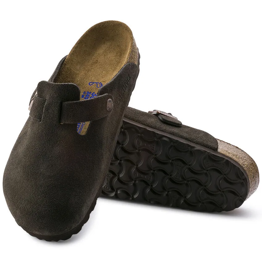 BOSTON SOFT FOOTBED SUEDED LEATHER MOCHA