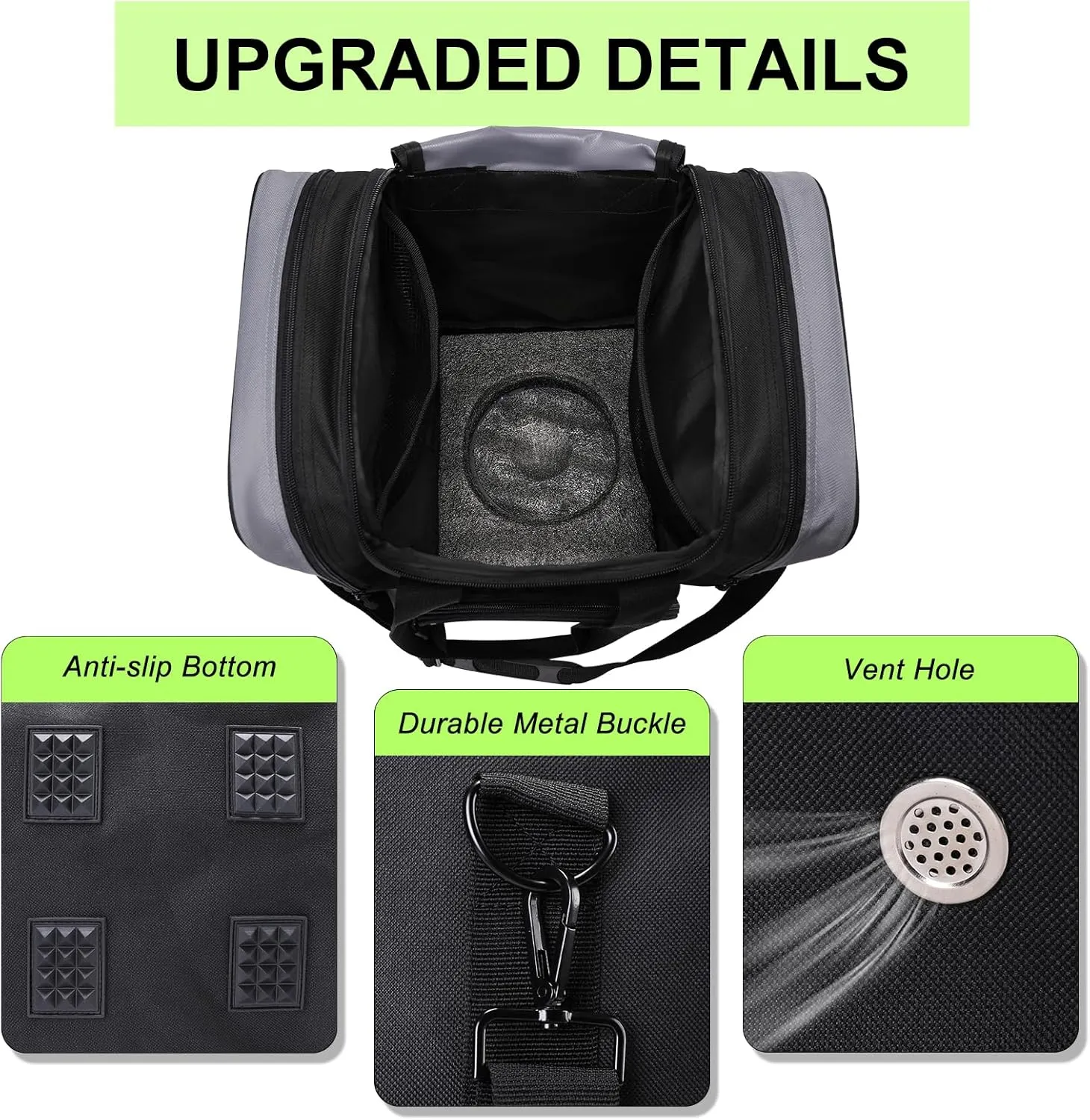Bowling Ball Bag for Single Ball, Tote Bowling Bag with Padded Ball Holder