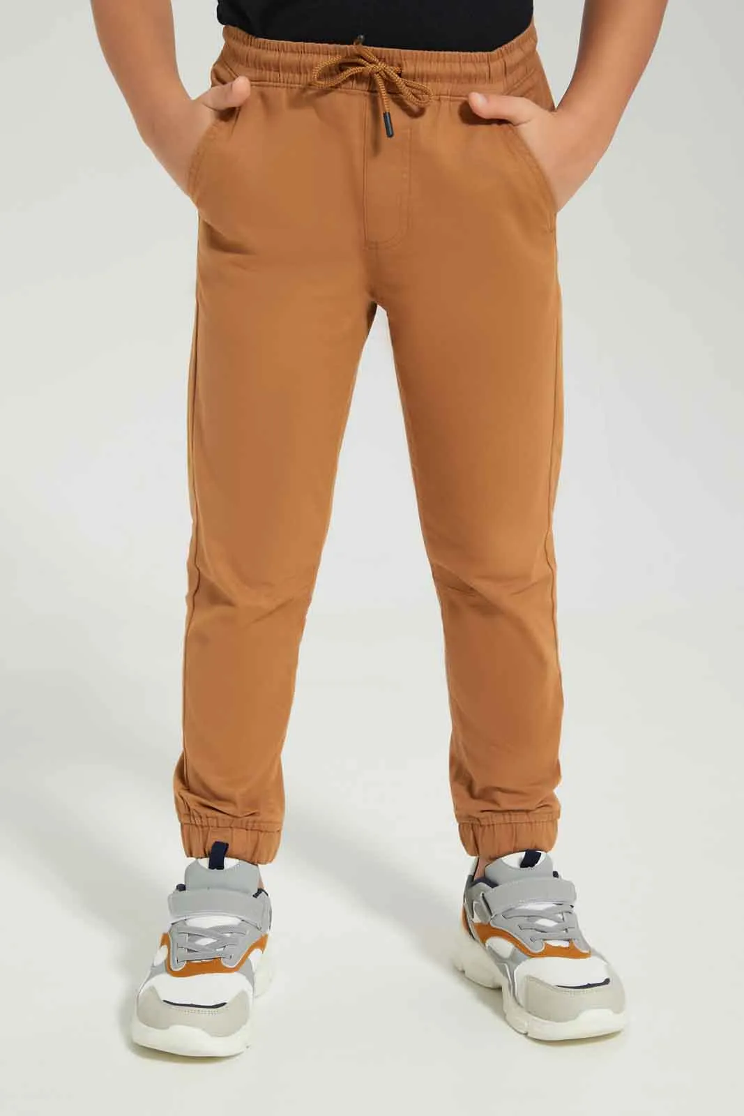Boys Brown Elasticated Waist Jogger