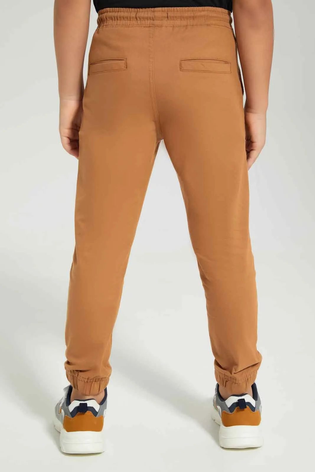 Boys Brown Elasticated Waist Jogger