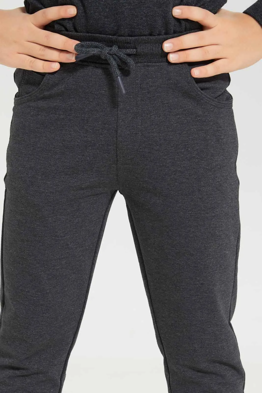 Boys Charcoal Elasticated Waist Jogger