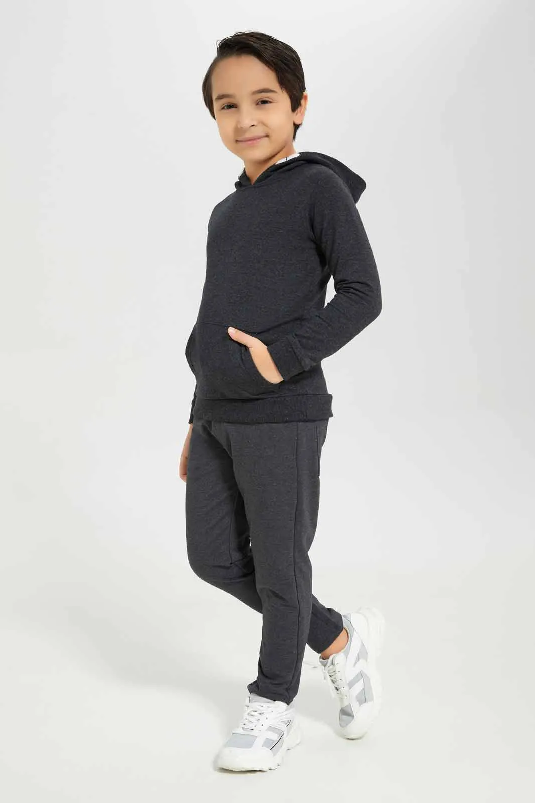 Boys Charcoal Elasticated Waist Jogger