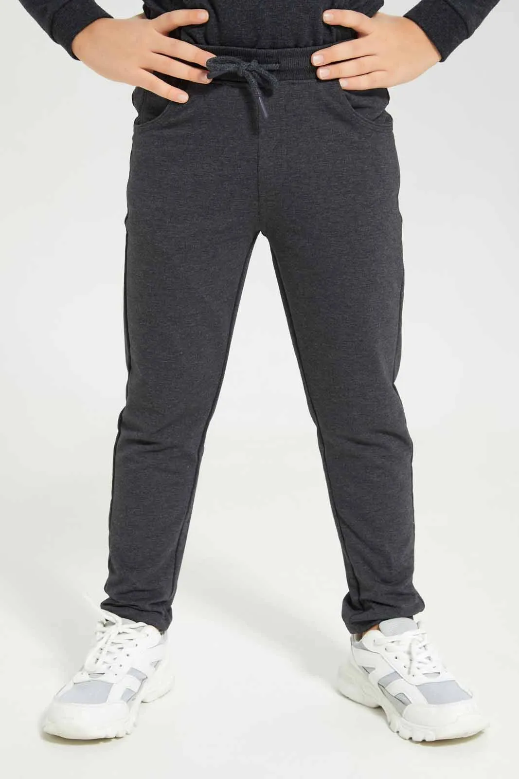 Boys Charcoal Elasticated Waist Jogger