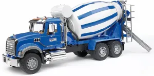 Bruder 02814 Man TGA Cement Mixer Truck, 1:16 Scale: Realistic Construction Toy with Rotating Drum & Crank Handle | Durable ABS Plastic for Indoor, Outdoor, Sand & Snow Play, Made in Germany, Ages 3 