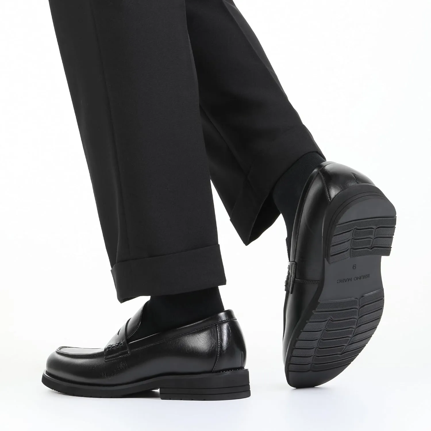 Bruno Marc Men's Dress Slip-on Penny Loafers Business Formal Shoes