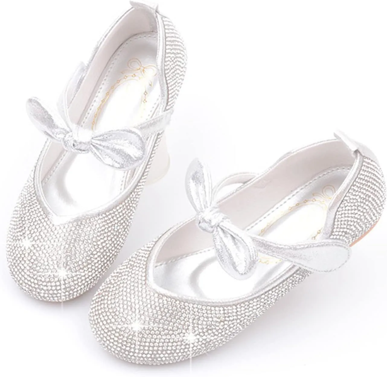 Cadidi Dinos Little Big Girl's Adorable Sparkle Princess Party Girls Dress Shoes