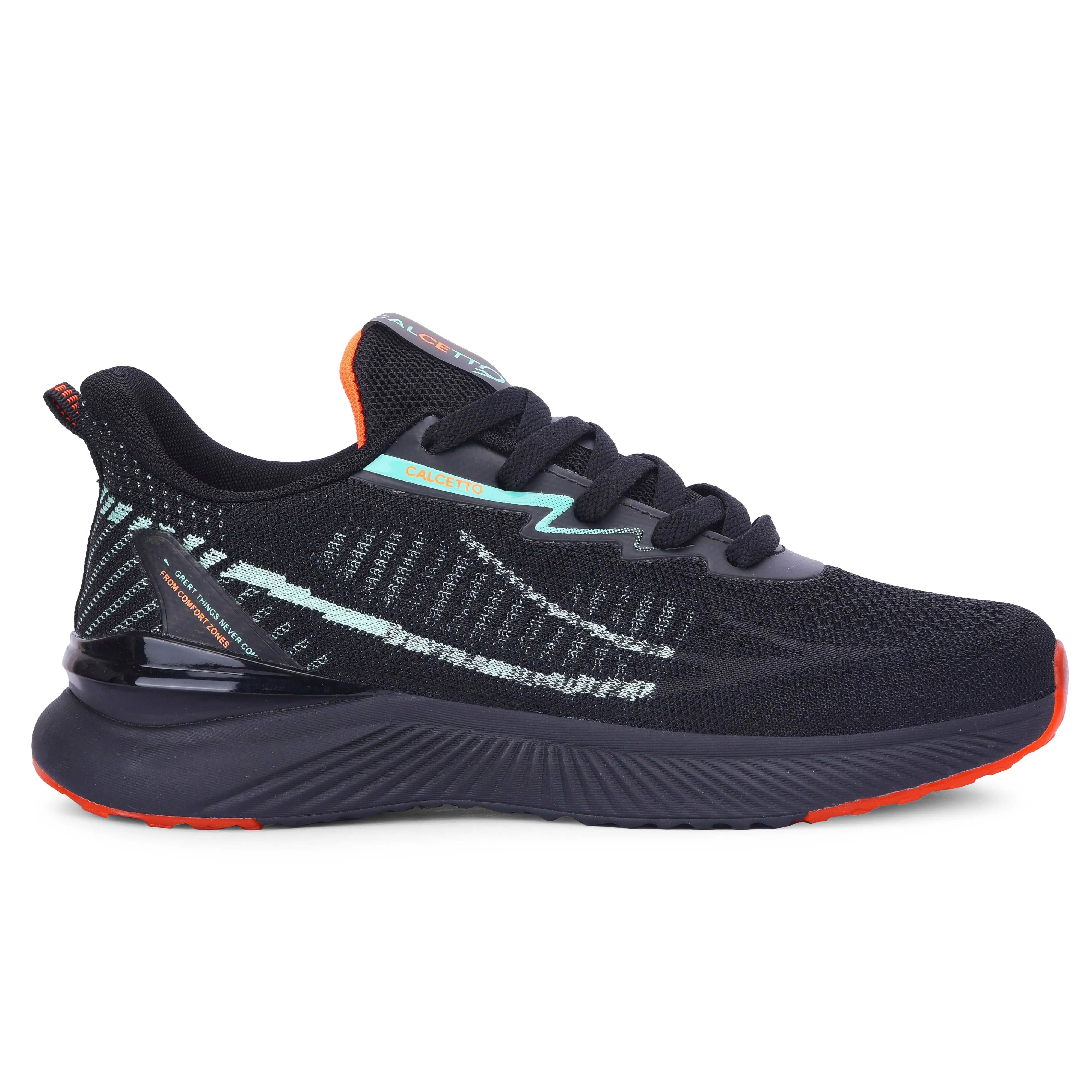 Calcetto Lightweight Casual Men'S Running Sports Shoes CLT-0987 Black Green