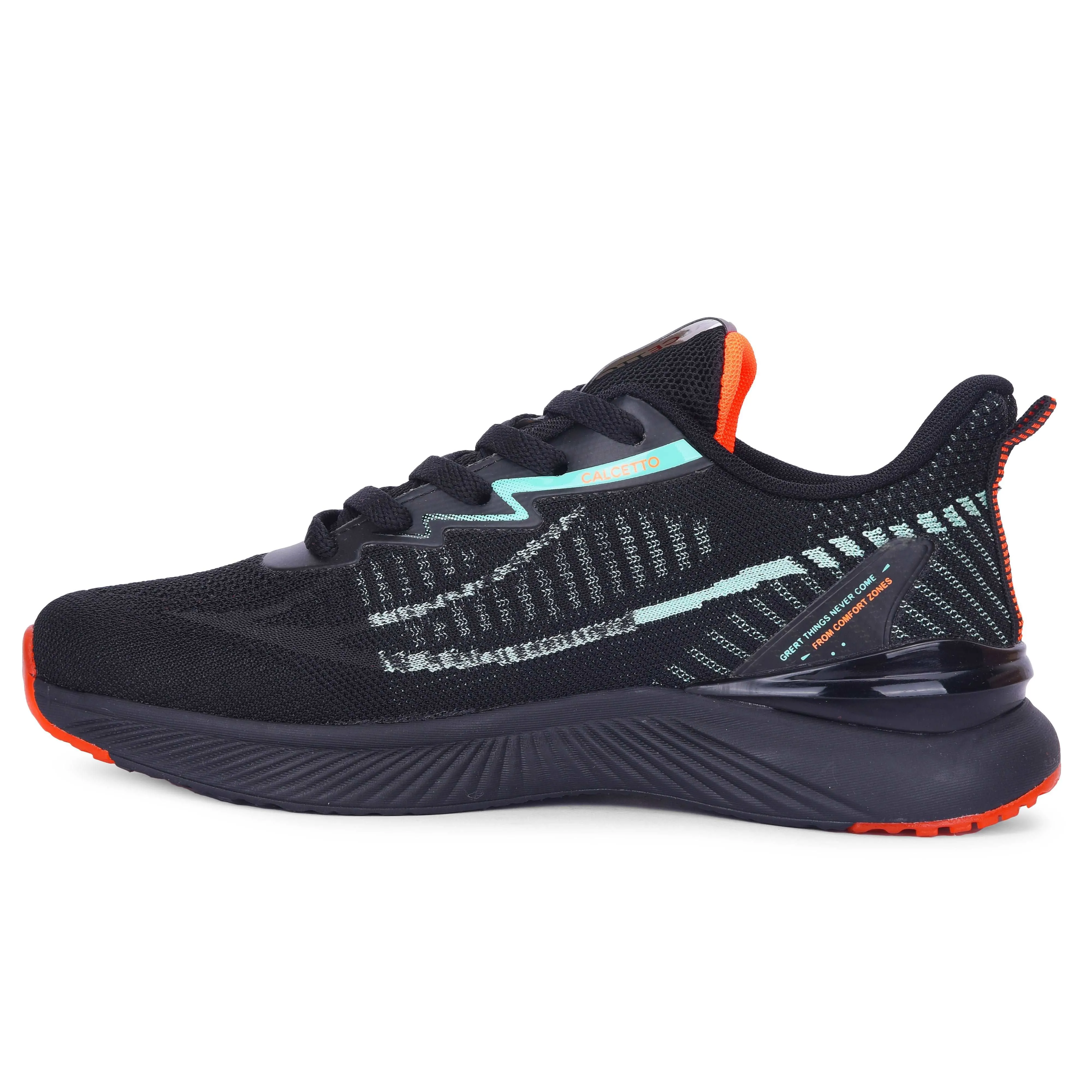 Calcetto Lightweight Casual Men'S Running Sports Shoes CLT-0987 Black Green