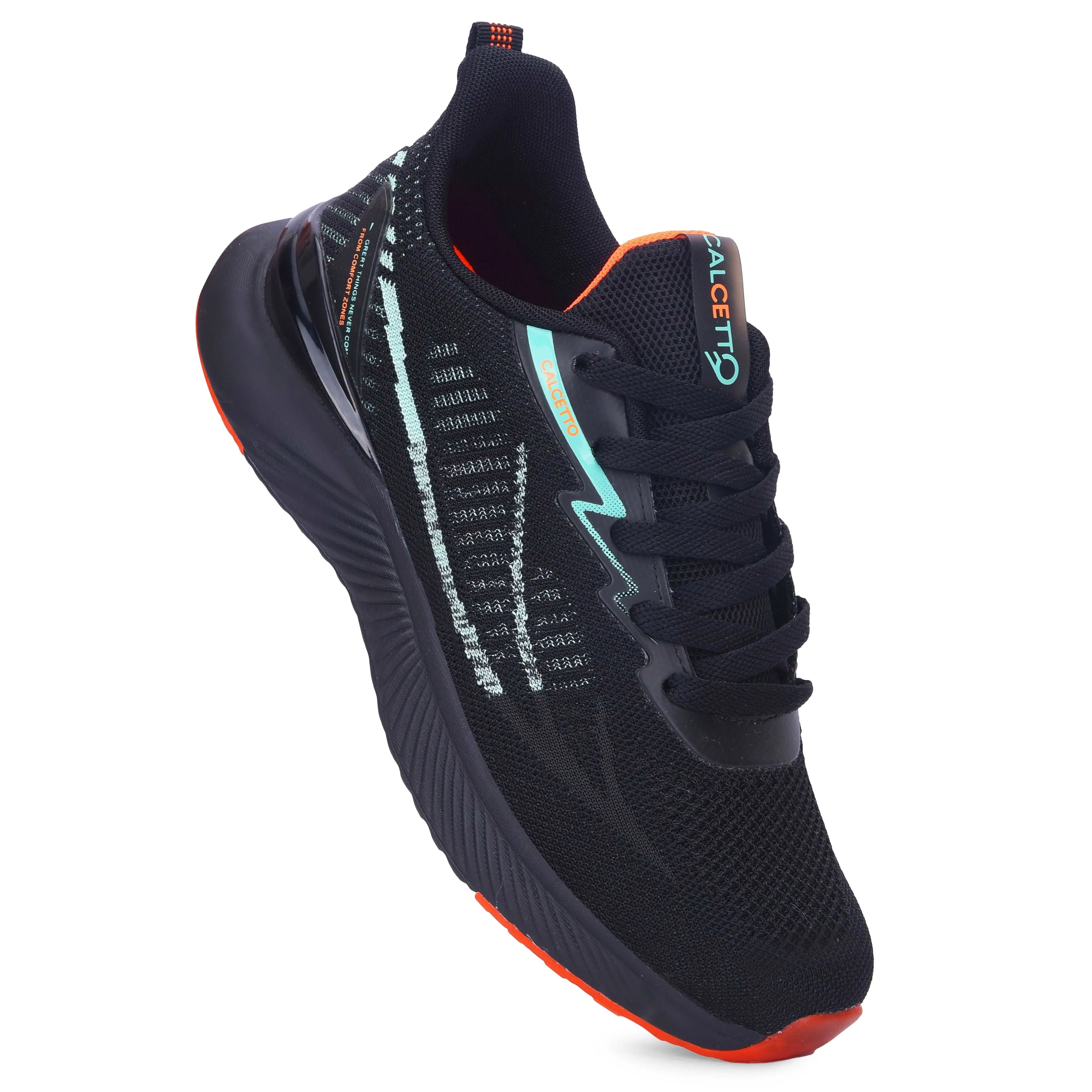 Calcetto Lightweight Casual Men'S Running Sports Shoes CLT-0987 Black Green