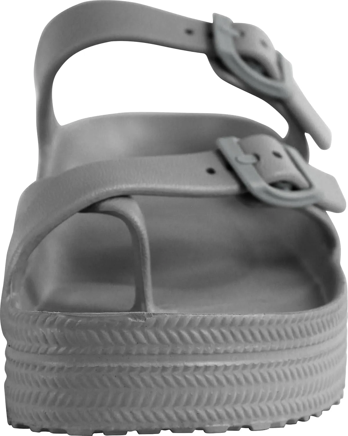 CAMVAVSR Womens Sandals with Arch Support - Comfortable Adjustable Buckles Beach Slides - Lightweight Summer Platform Sandal Chunky Cushioned