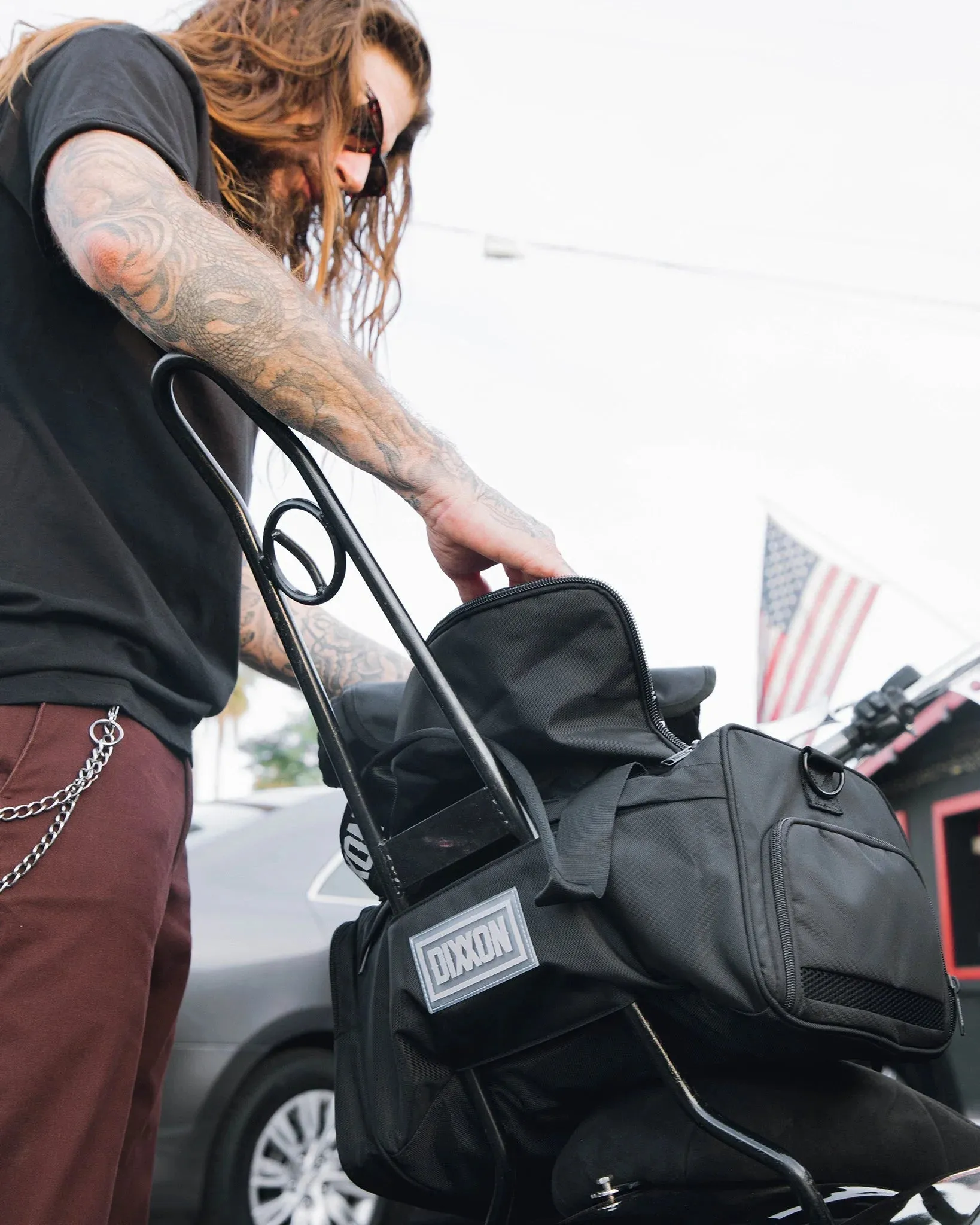Canvas Overload Duffle Bag (Black)