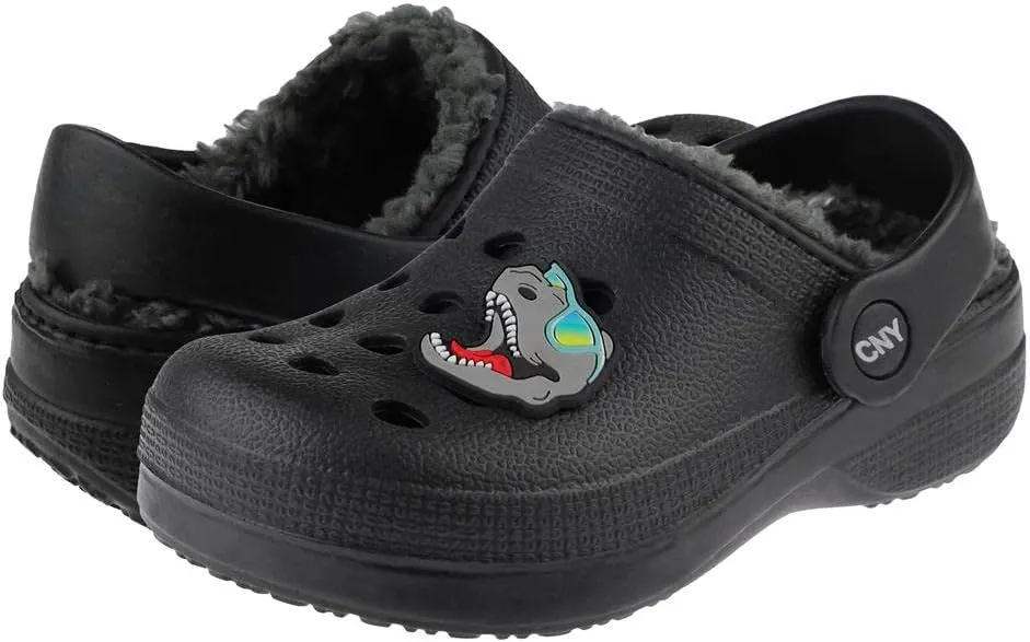 Capelli New York Boys Injected Eva Clog with Faux Berber Lining