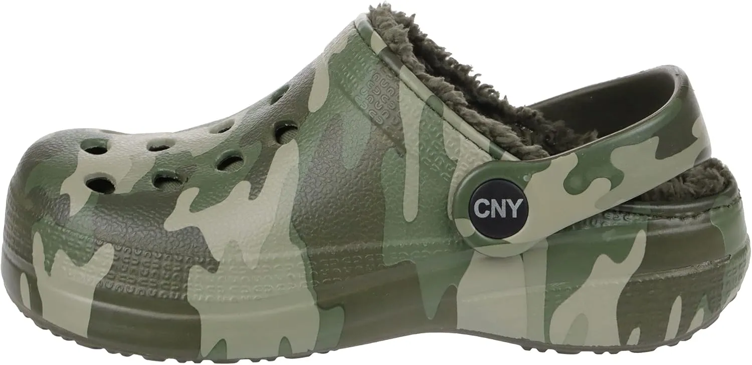 Capelli New York Boys Injected Eva Clog with Faux Berber Lining