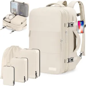 Carry On Backpack, 42L Airline Approved Travel Backpack for Men & Women, Waterproof Business & Gym Laptop Daypack, Casual Weekend Hiking