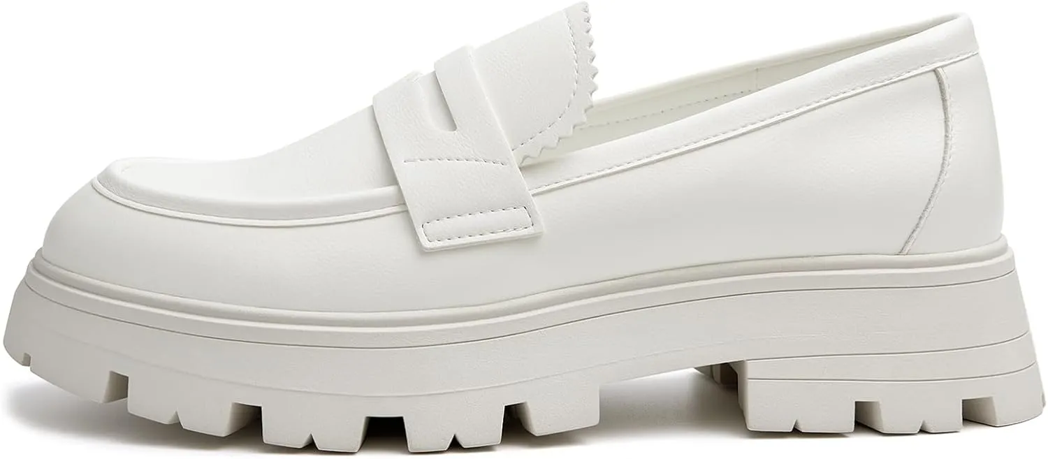 Cestfini Platform Chunky Loafers for Women