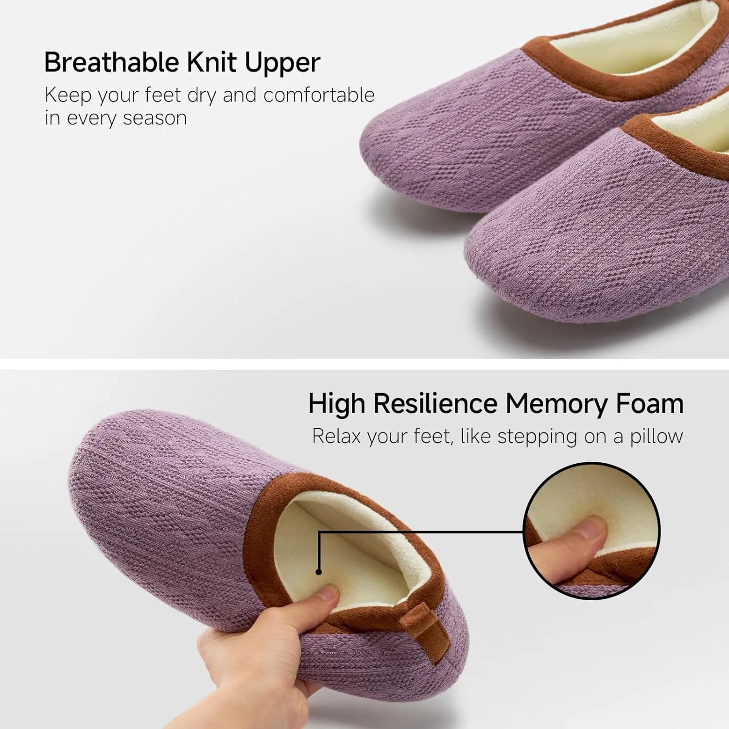 Chantomoo Womens Slippers Soft Sole Indoor Memory Foam Loafer Slippers