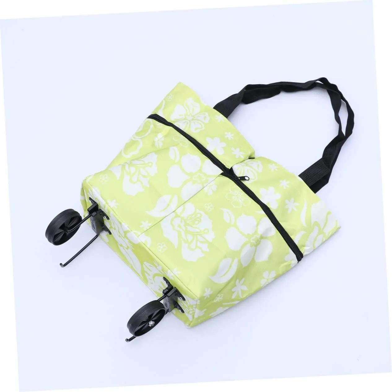 Ciieeo Collapsible Dolly Shopping Cart Foldable Grocery Bags Hand Cart Shopping Bag with Wheels Utility