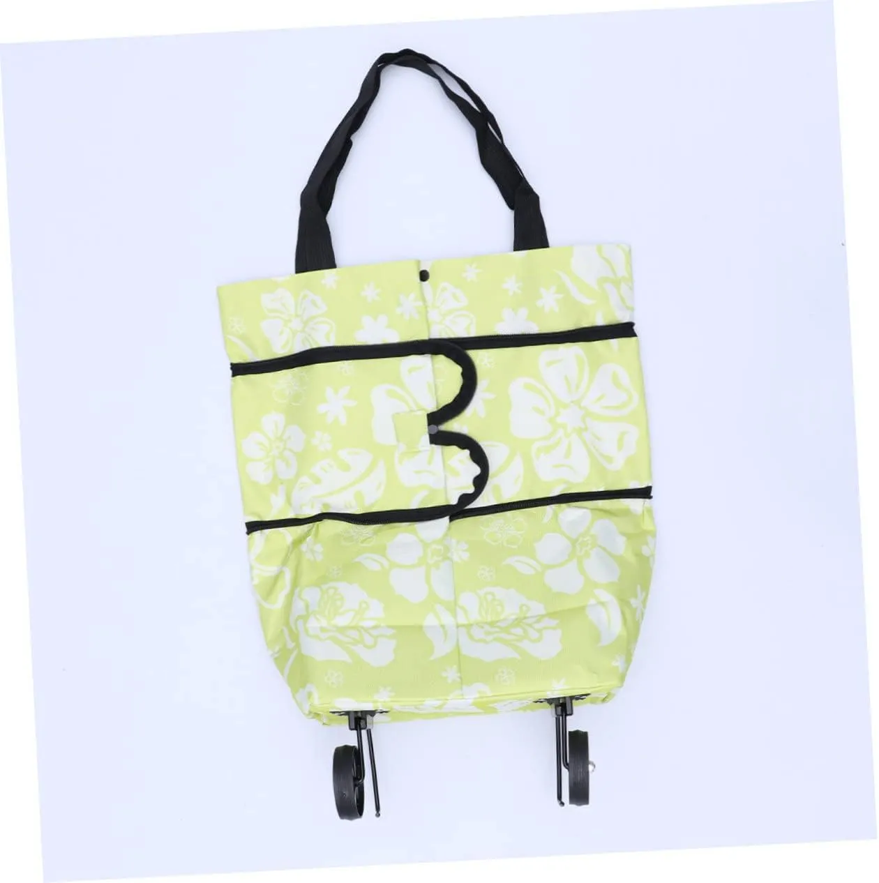 Ciieeo Collapsible Dolly Shopping Cart Foldable Grocery Bags Hand Cart Shopping Bag with Wheels Utility