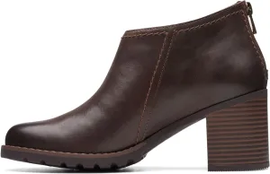 Clarks Unisex Leda Step Sneaker, Dark Brown, 0 US Women