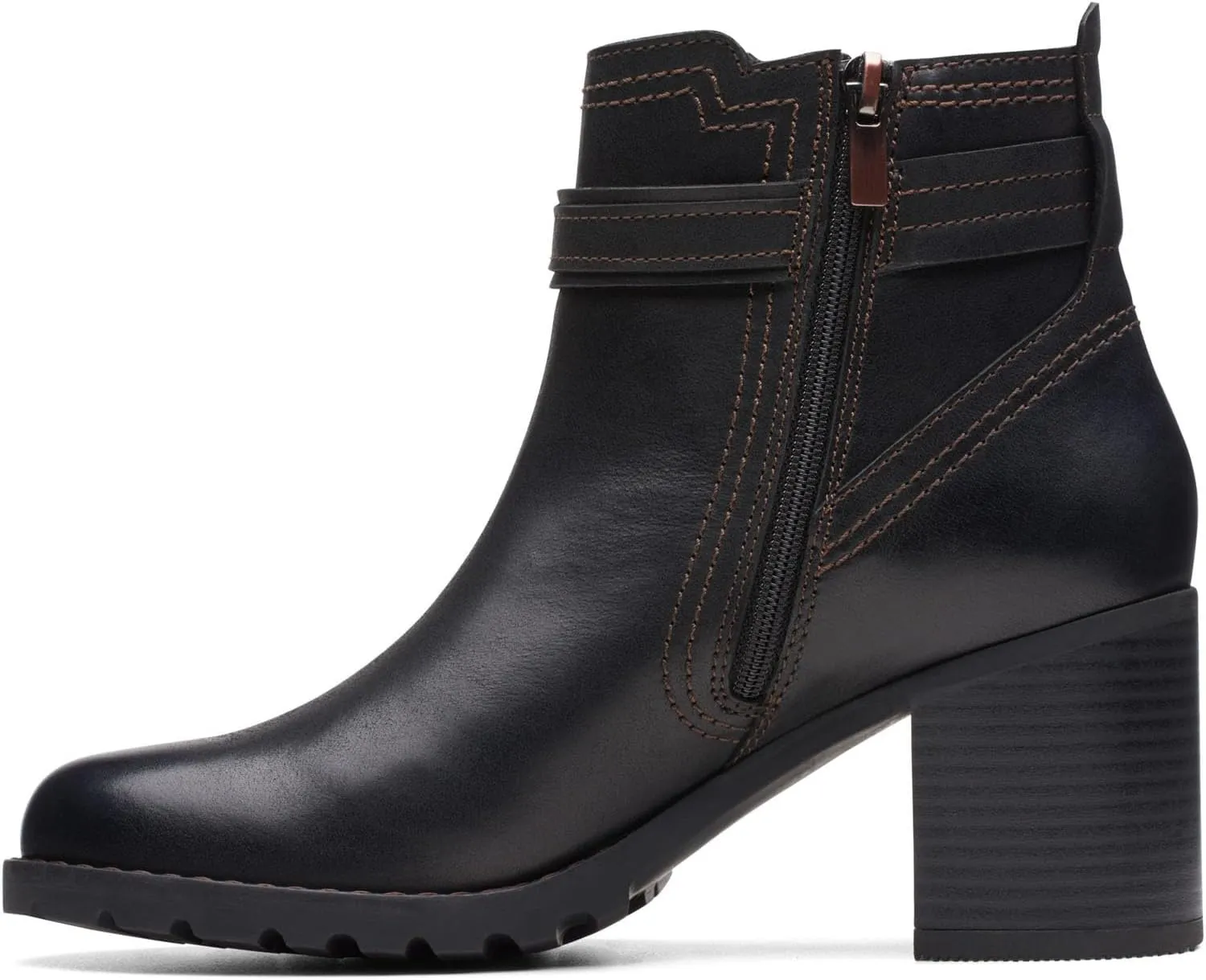 Clarks Unisex Leda Strap Sneaker, Black Leat, 0 US Women