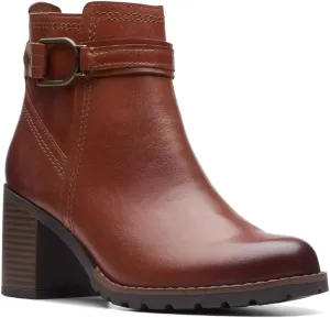 Clarks Unisex Leda Strap Sneaker, Mahogany L, 0 US Women