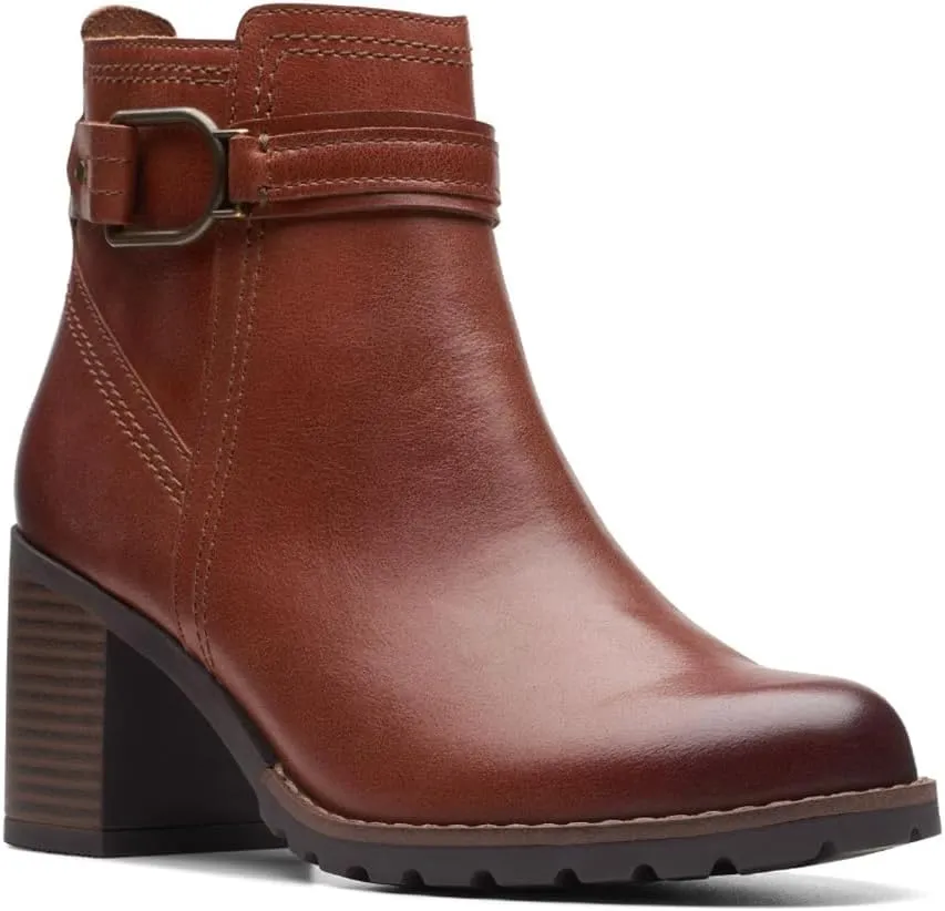Clarks Unisex Leda Strap Sneaker, Mahogany L, 0 US Women