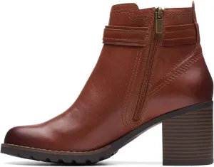 Clarks Unisex Leda Strap Sneaker, Mahogany L, 0 US Women