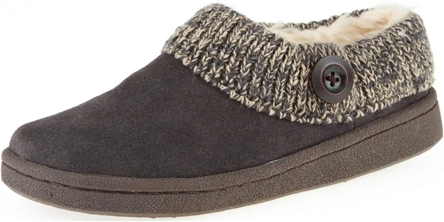 Clarks Women's Knitted Collar Clog (10 M US, Grey/Beige2)