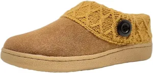 Clarks Women's Knitted Collar Clog (9 M US, Cognac/Cognac X)