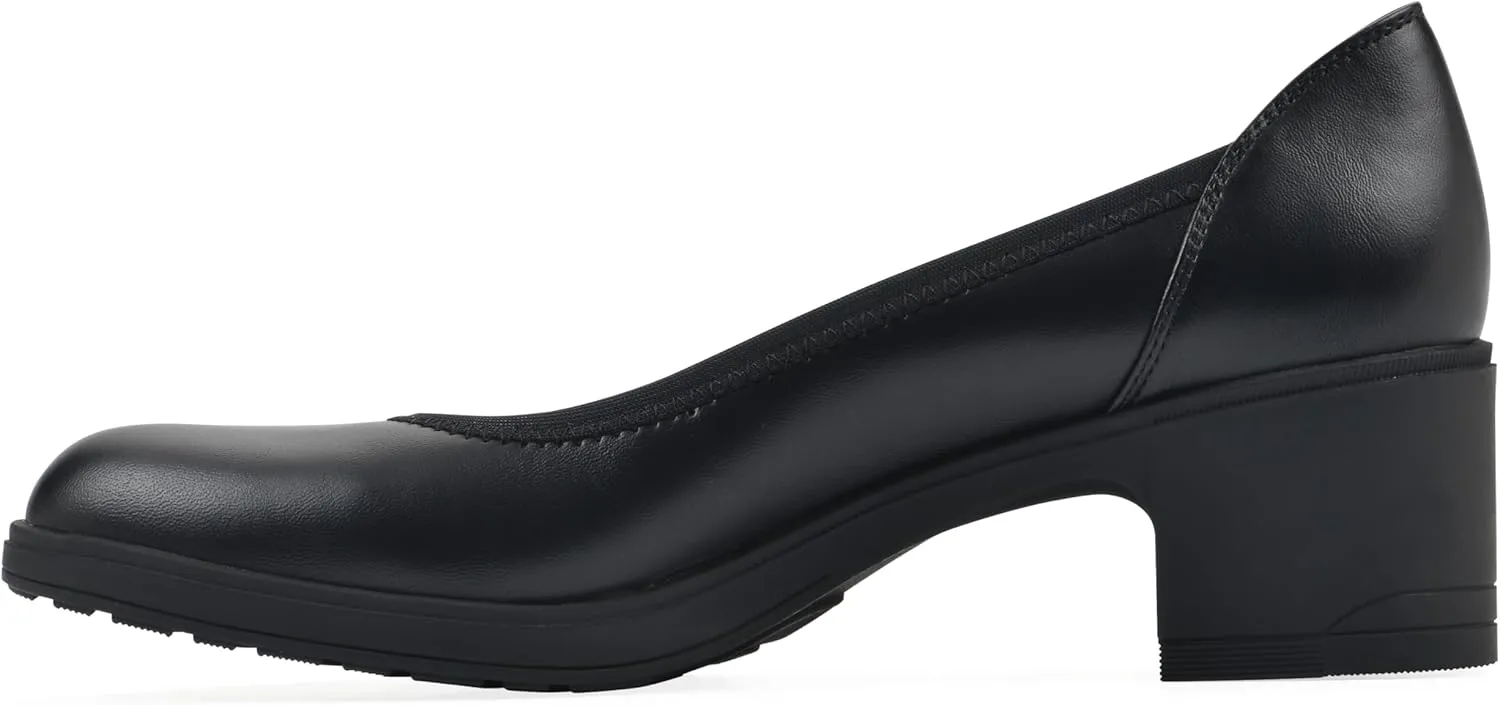 CLIFFS BY WHITE MOUNTAIN Women's Huntor Cushioned Block Heel Pump