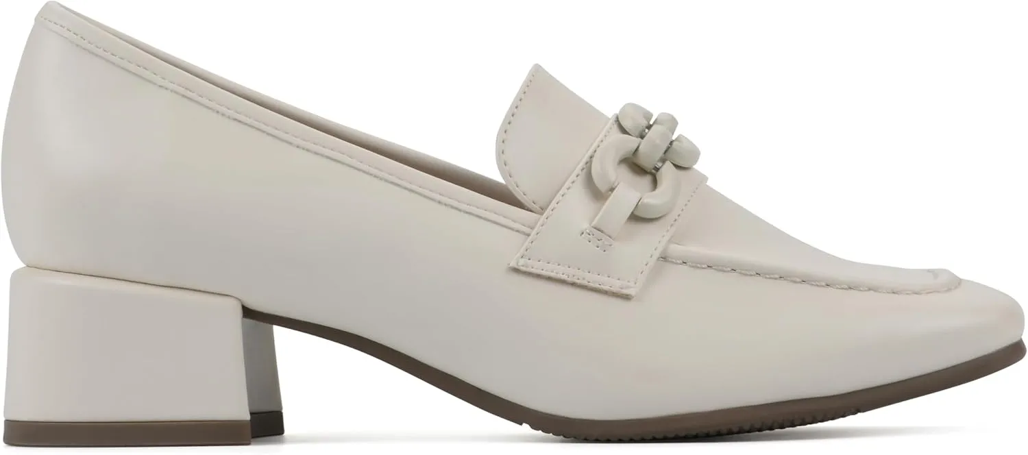 CLIFFS BY WHITE MOUNTAIN Women's Quinbee Low Block Heel Loafer