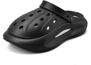 Clogs Garden Shoes for Men Women Lightweight Breathable Casual Slip-On Footwear with Adjustable Strap Outdoor Sandals Beach Shoes Non-Slip Comfort Slippers