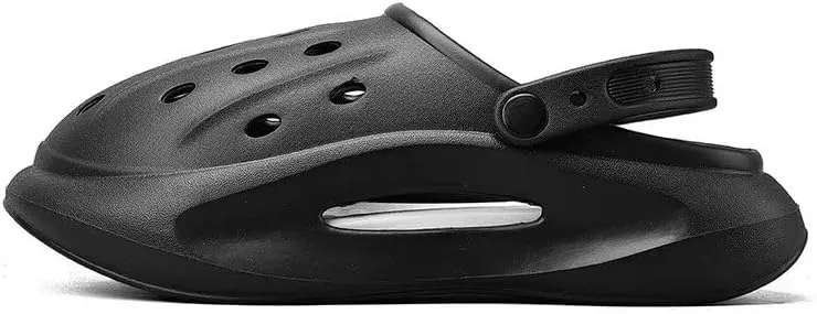 Clogs Garden Shoes for Men Women Lightweight Breathable Casual Slip-On Footwear with Adjustable Strap Outdoor Sandals Beach Shoes Non-Slip Comfort Slippers