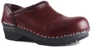 Clogs, Picasso Bastad Slip On Steel Toe Non Slip Womens Leather Wooden Nursing Chef Work Swedish Clogs
