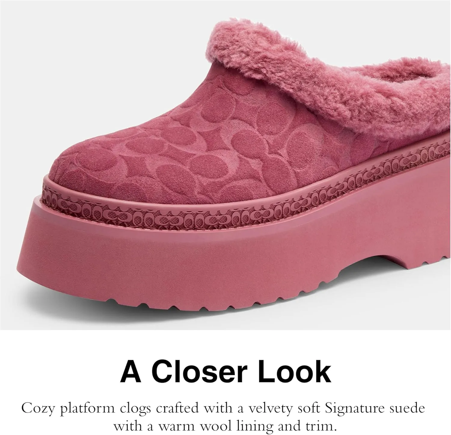 Coach Women's Cecelia Shearling Clog