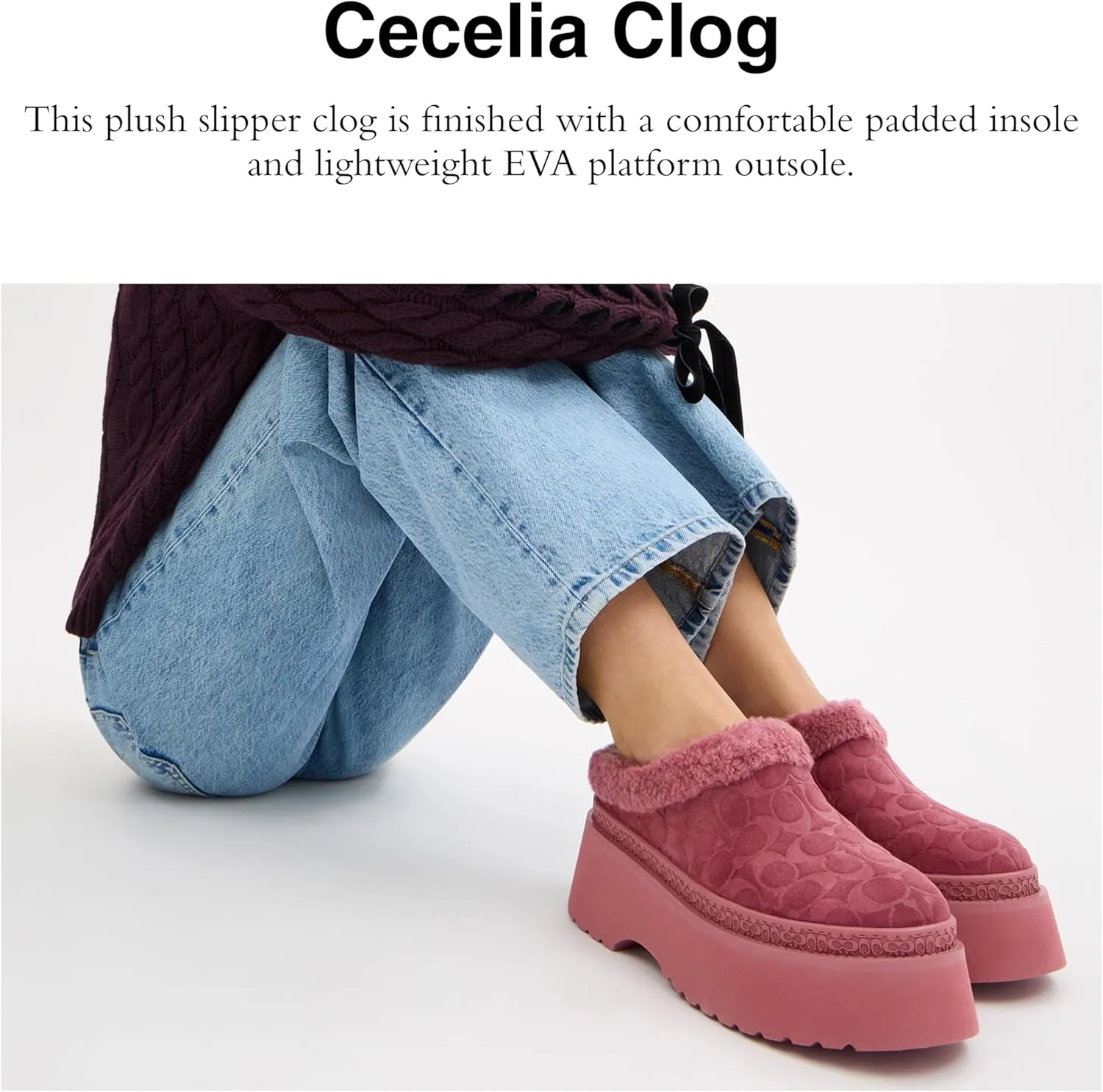 Coach Women's Cecelia Shearling Clog