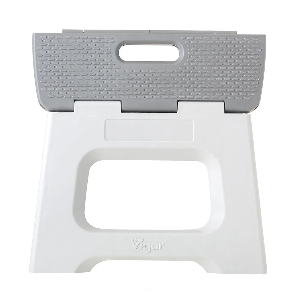Compact Grey Foldable 23cm Stool