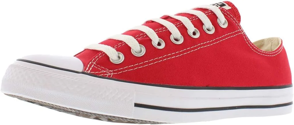 Converse Chuck Taylor All Star Ox Shoe Size 8.5 Women/6.5 Men, Color: Red Canvas/White