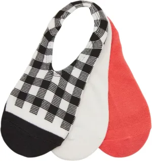 Converse Womens No Show Socks 3 Pack Half Cushion Ultra Low Made For Chucks Shoe Size 6-10